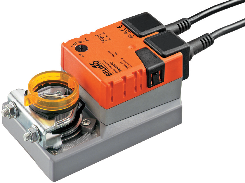 NM24AP5 Damper actuator, Openclose, 3point, AC/DC 24 V, 10 Nm, With