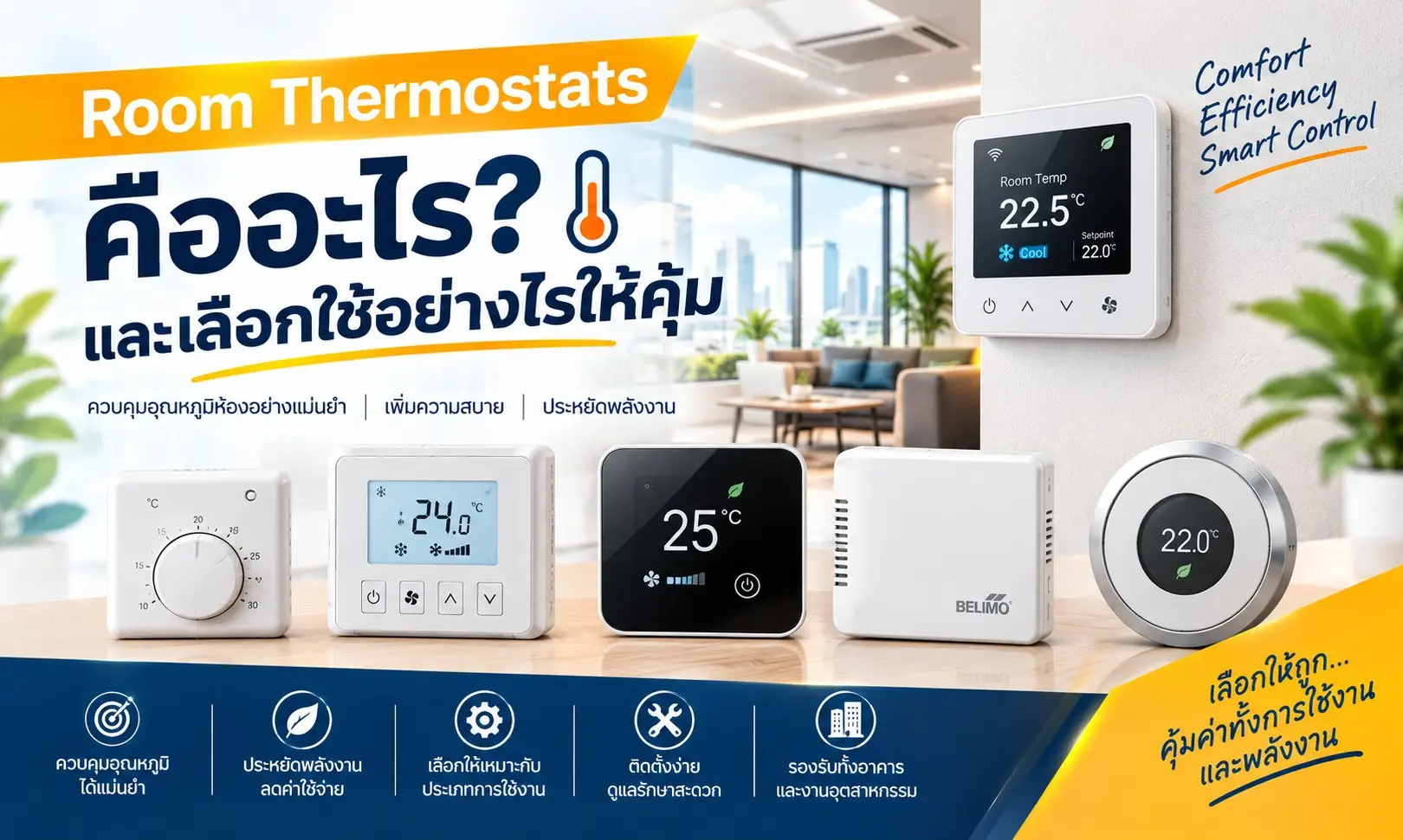 Room Thermostats คืออะไรและเลือกใช้อย่างไรให้คุ้ม