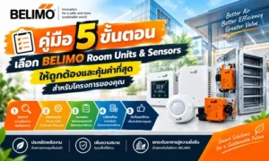 คู่มือ 5 ขั้นตอน เลือก BELIMO Room Units & Sensors ให้ถูกต้องและคุ้มค่าที่สุดสำหรับโครงการของคุณ
