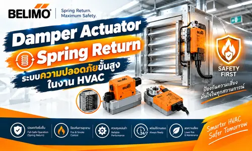 Damper Actuator Spring Return ระบบความปลอดภัยขั้นสูงในงาน HVAC